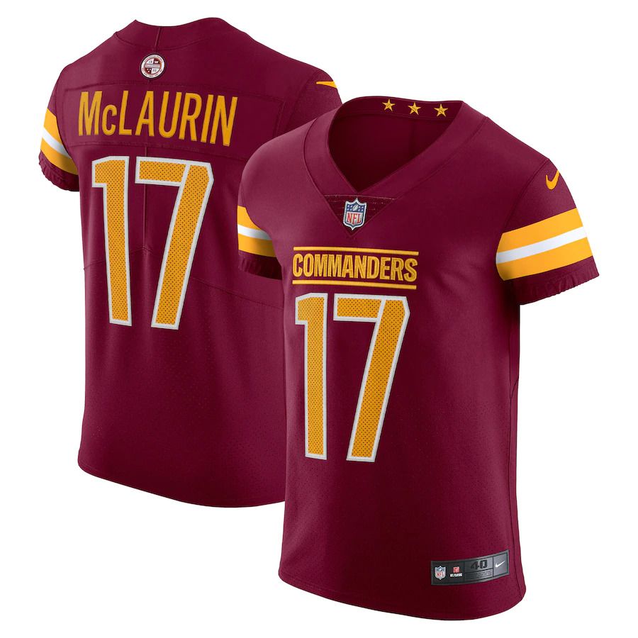 Men Washington Commanders 17 Terry McLaurin Nike Burgundy Vapor Elite NFL Jersey